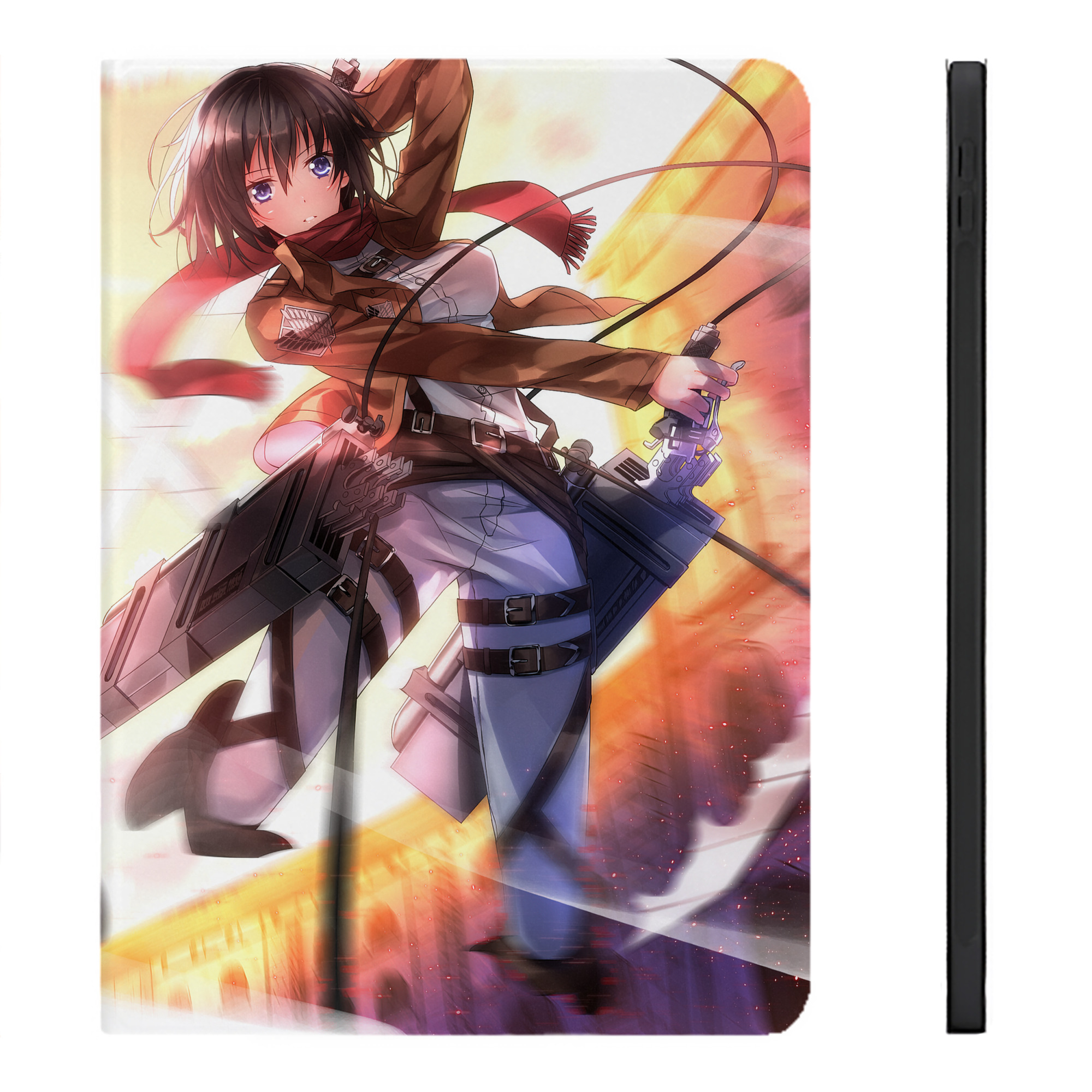 （画像用） 進撃の巨人 Attack on Titan IPadケース ペンホルダー付き ブックスタイルデザイン